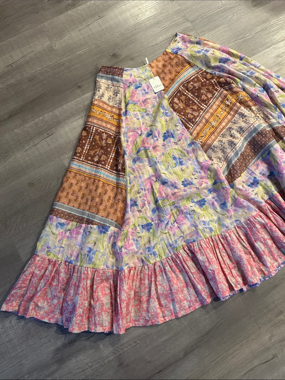 FREE PEOPLE | Santa Eulalia Printed Maxi Skirt | - Picture 7 of 15